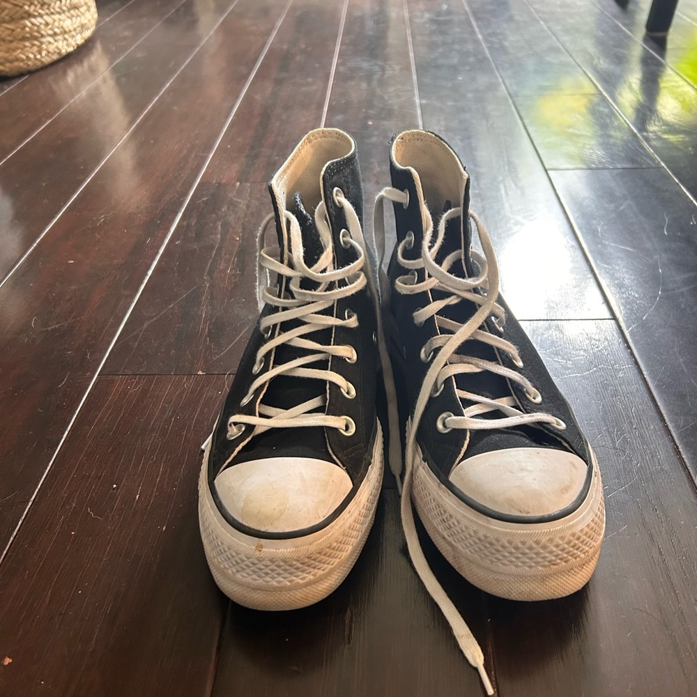 Platform Converse high top sneakers